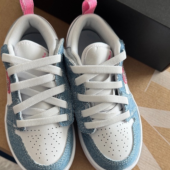 Jordan Kids Sneakers - Blue, White, Pink - Picture 2 of 6